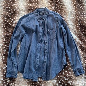 Abercrombie & Fitch blue button up shirt